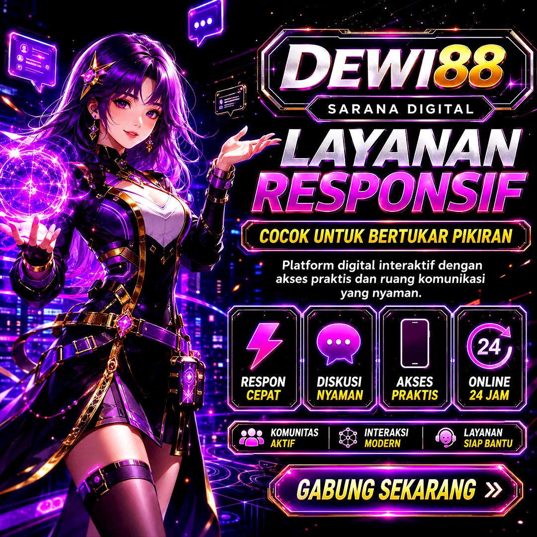 DEWI88 ⚡️ Sarana Digital Dengan Layanan Responsif Yang Cocok Untuk Bertukar Pikiran